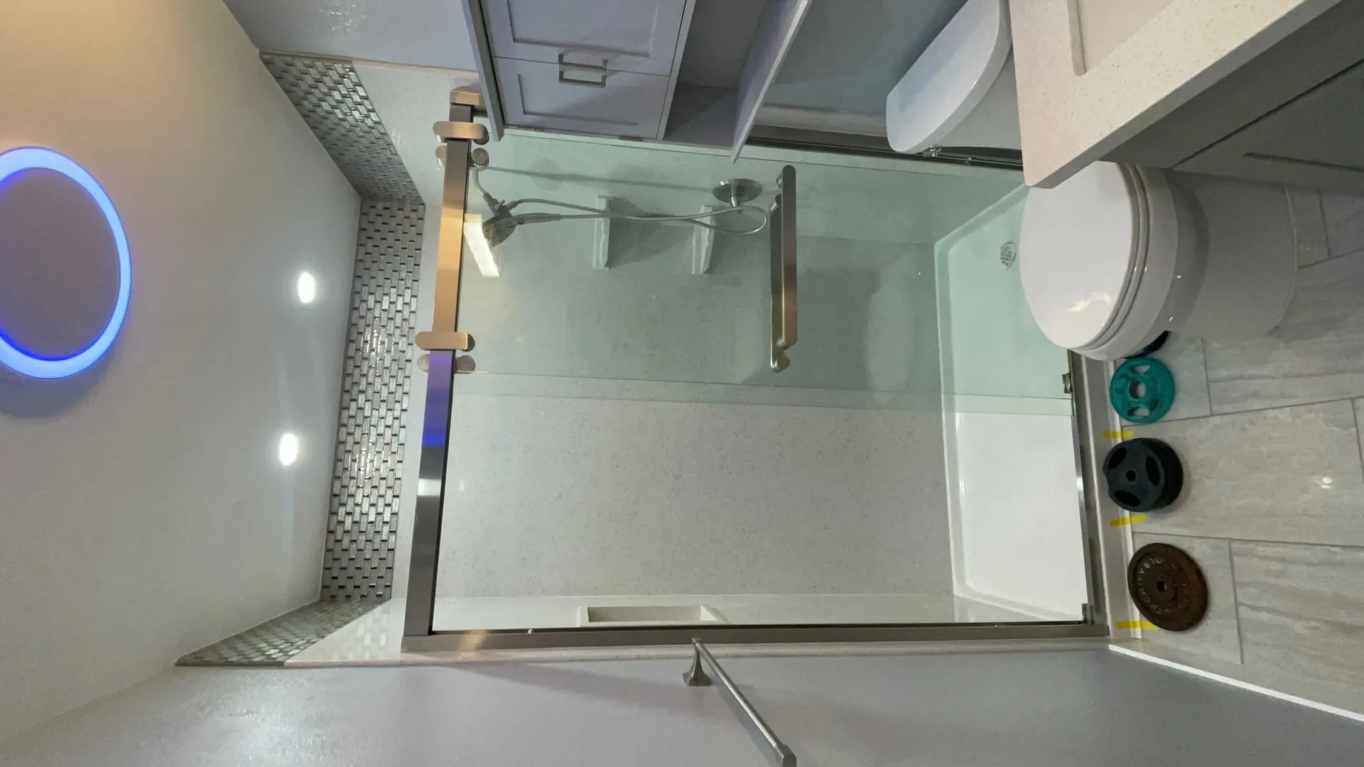 Completed bathroom remodel