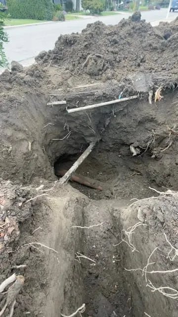 Main Sewer Line Repair with Cleanout